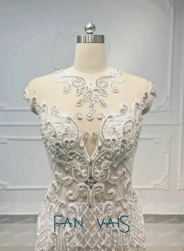 Роскошные свадебные платья русалки со съемным шлейфом vestido de noiva trouwjurk robe mariage suknia slubna