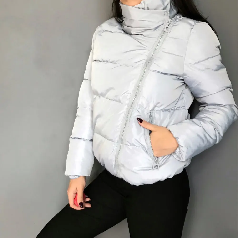 Женская короткая куртка Parkas Mujer осенняя куртка пальто Модная Осенняя однотонная теплая Повседневная пуховая парка с подкладкой Женское пальто