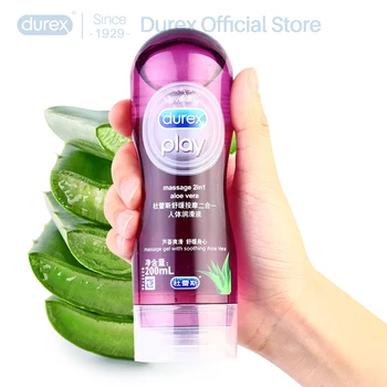 Durex 200ml Sex Massage 2in1 Aloe Vera Lubricant Fruit Play Lube Water Based Anal Lubrication
