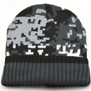 

Thicken Fleece Lining Army Camouflage Hat For Men Hunting Winter Hat Warm Beanies Winter Climbing Fishing Knit Camo Ski Hats