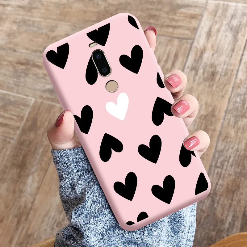 Love Shape TPU Soft Shell For Meizu V8 Prime Case Matte Silicone Fundas For Meizu M8 Case Cute Cartoon Phone Cover For M8 Lite 