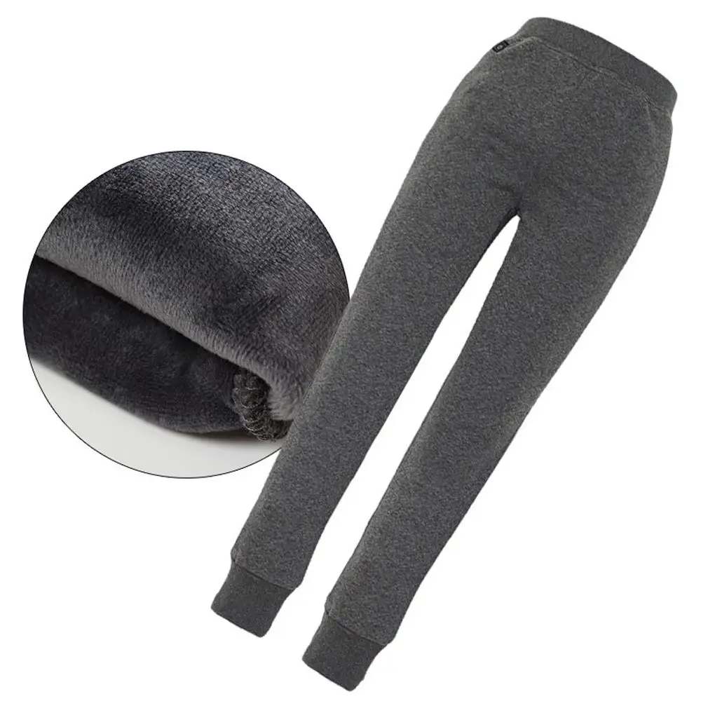 Мужские повседневные Смарт USB Отопление плюс вельветовое термобелье брюки pantalones