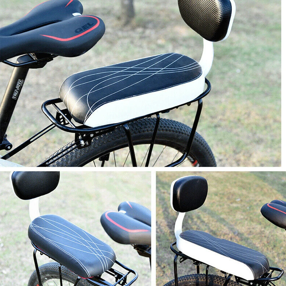 Seat With Backrest Riding Equipment Replacement Bicycle Rear Cushion Universal Soft Accessories Sports Sponge Blends Anti Slip