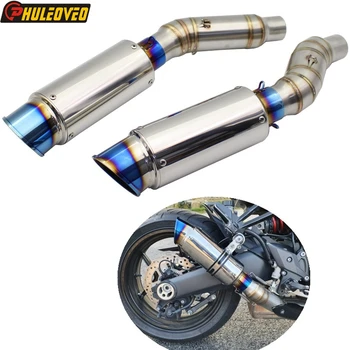 Motorcycle Exhaust System with Muffler Escape Connect Link Pipe for Z1000 Z1000SX NINJA 1000 2010-2020 Carbon Fiber Escape Moto