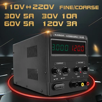 

Adjustable DC Switching Lab Power Supply Laboratory Voltage Regulator Variable Power Supplies 30V 10A 120V 3A Dual display