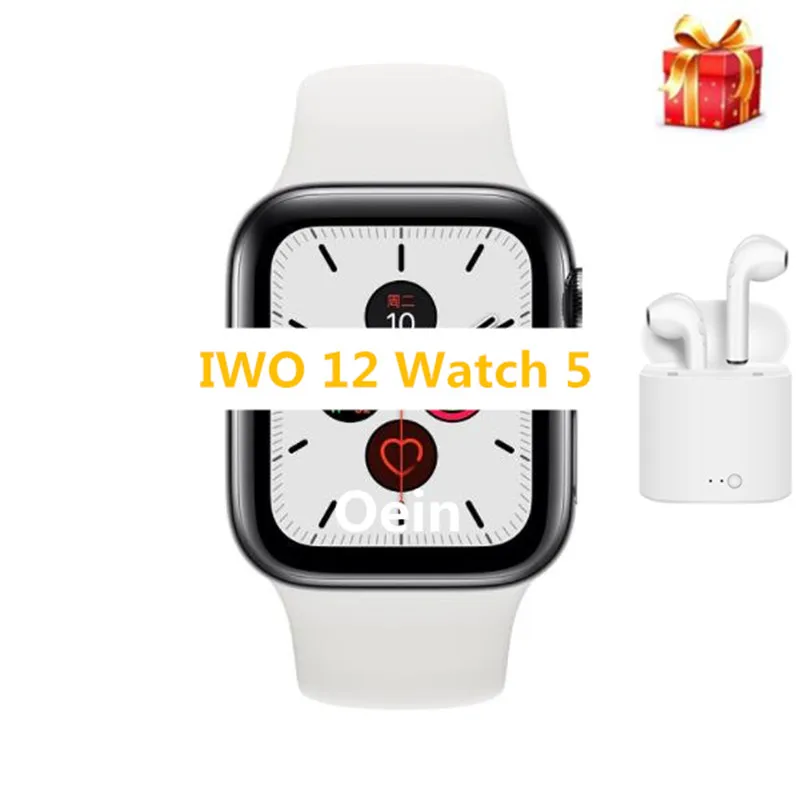 Новые умные часы IWO 12, серия 5 1:1, 44 мм, ECG relógio inteligente для Apple IPhone, Android, умные часы, обновление IWO11 10