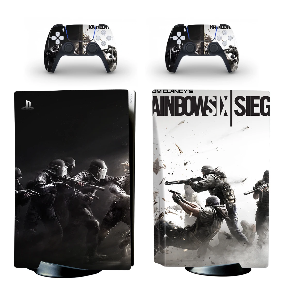 Rainbow Six Siege Ps5 Standard Disc Edition Skin Sticker Decal Cover For Playstation 5 Console Controller Ps5 Skin Sticker Stickers Aliexpress