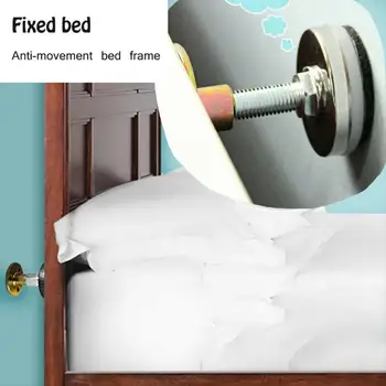 

Fixed Room Wall Adjustable Protective Door Bed Frame Anti-shake Tool Bed Head Thread Support Home Bedroom Telescopic Shockproof