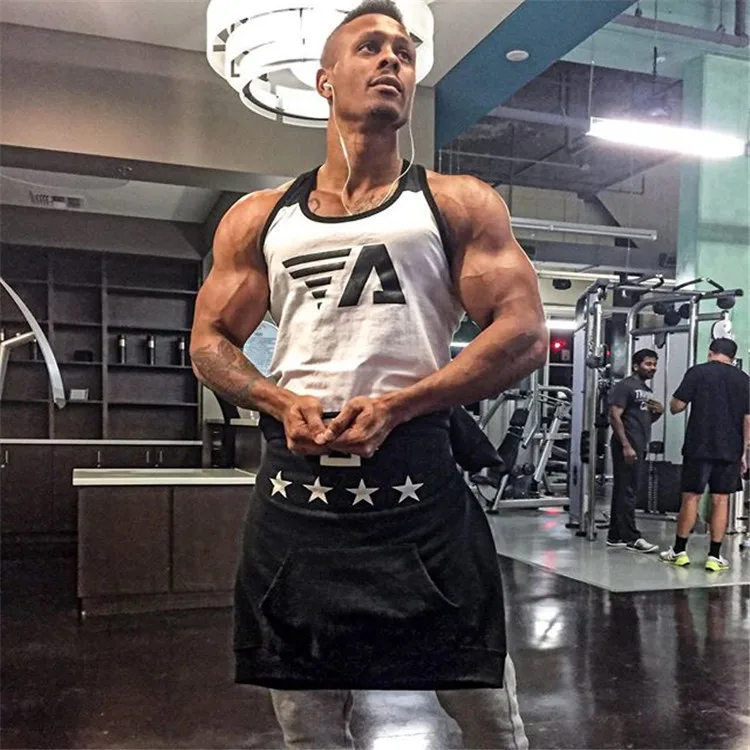 

Men Sports Fitness Running Exercise Tight Elasticity Sleeveless Vest Apparatus Exercise Cool Vest