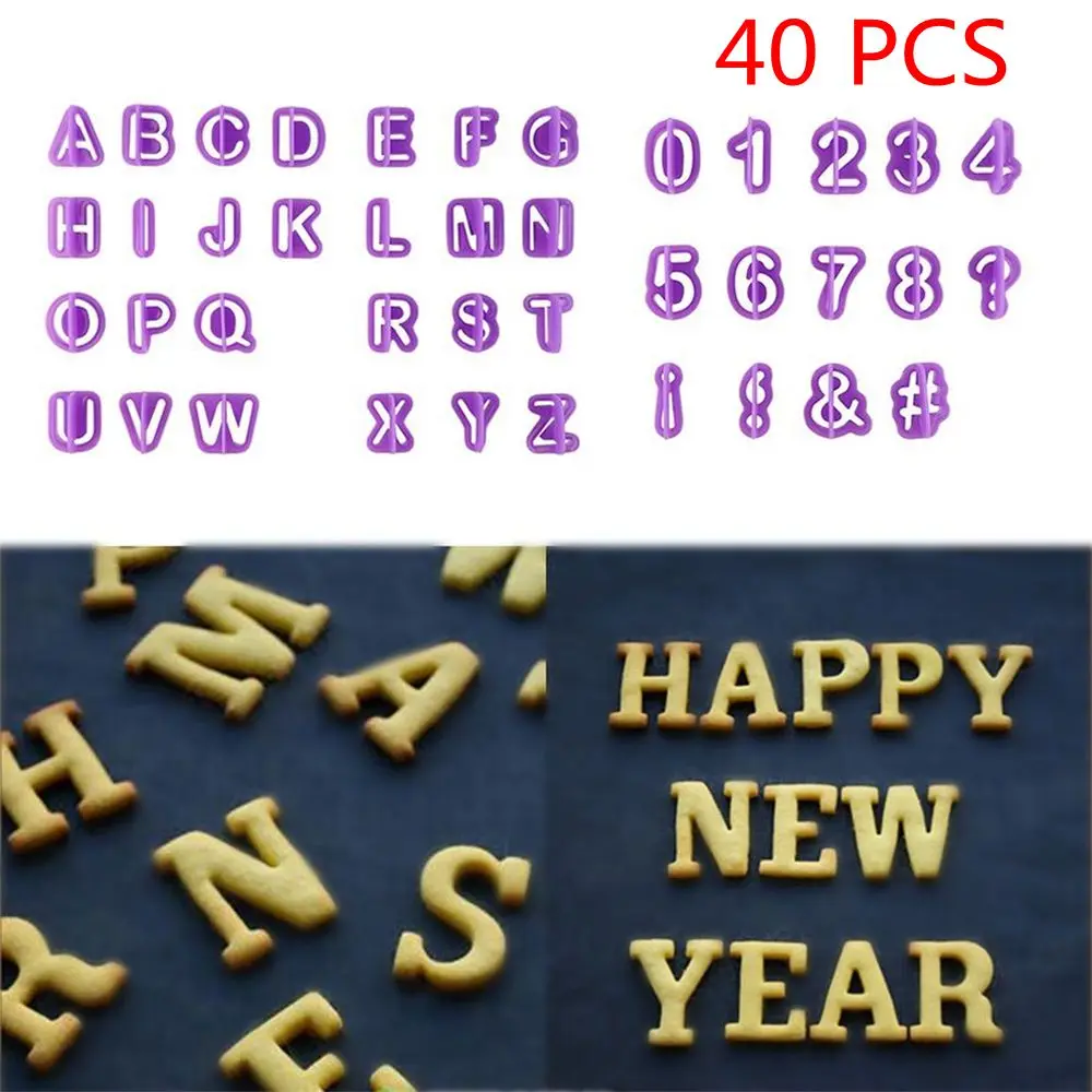 Alphabet Letter Number Fondant Icing Sugarcraft Cutter Cake Decorating Mould UK