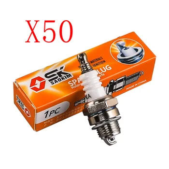 

50Pcs TDPRO Lawn Mower Ignition Spark Plug For 2-Stroke 47cc 49cc 66cc 80cc Mini Moto Racing Pocket Quad ATV Dirt Pit Bike