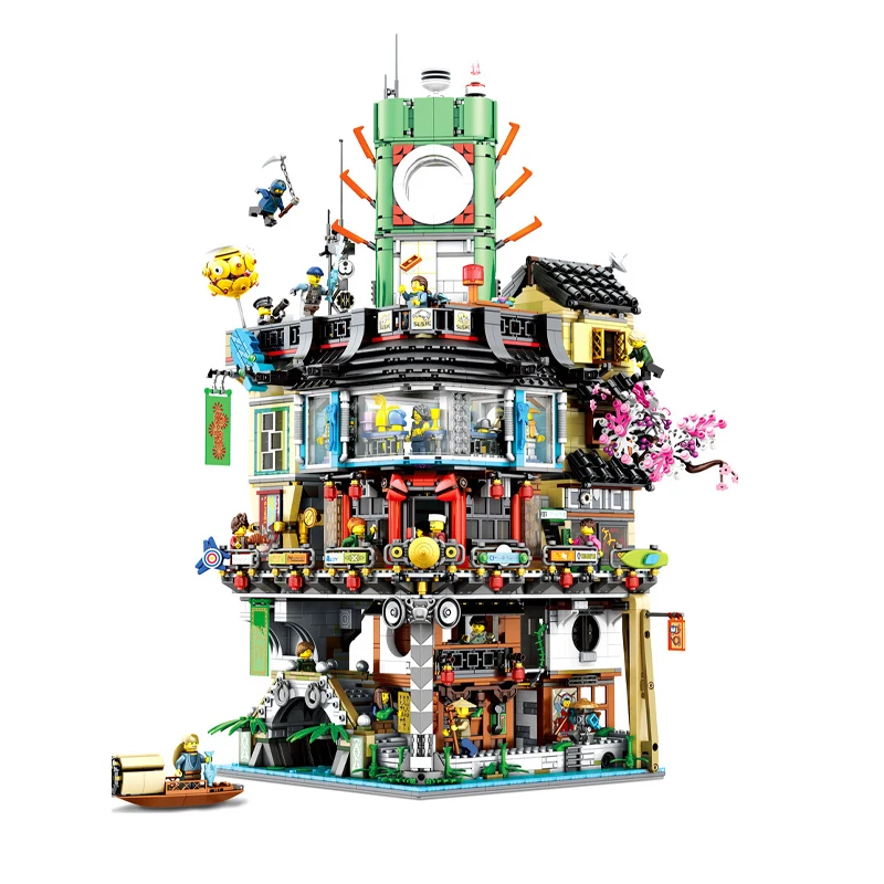 DHL 06066 Compatible With lEGOED 70620 Ninjago City Building Blocks Bricks Masters of Spinjitzu Toys for Kid Gifts
