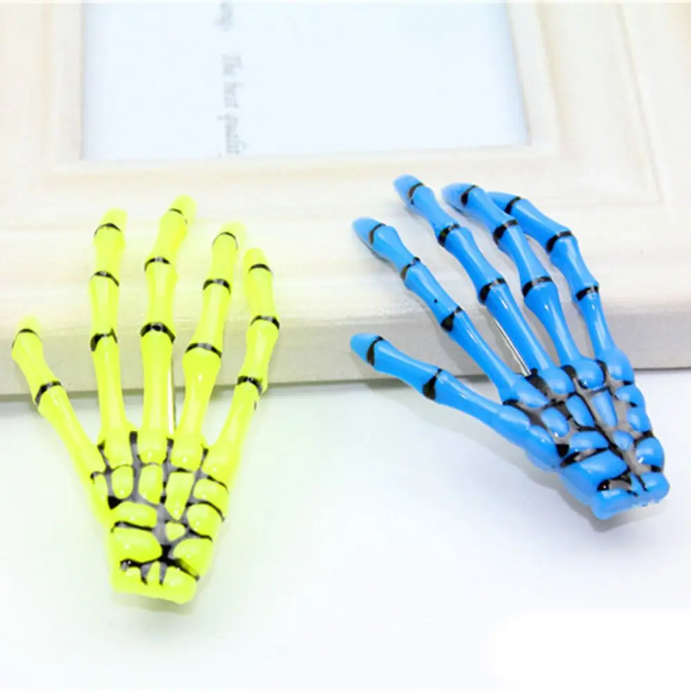 Skull Hand Bone Hairpin Gripper Ghost Skeleton Hair Clips Hairclips Bone Claw Hair Accessories 2 PCS/SET hair claw hair clips hair accessories