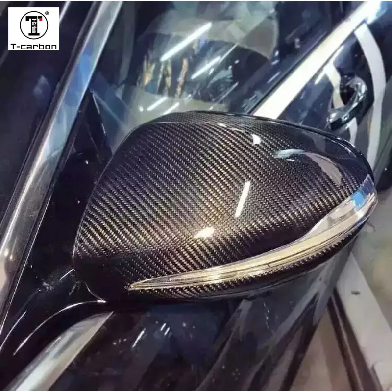 Крышка для зеркала из углеродного волокна для Mercedes W205 W222 W213 W238 X205 для Benz C S GLC E класс AMG 1:1 замена стиль AMG только LHD