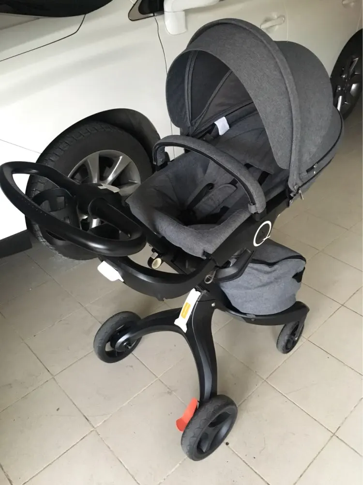 Baby Stroller 2 in 1 High Landscape Kids Pram Folding Carriage Black Newborn Stroller Car Baby Cart Luxury Pushchairs For Infant