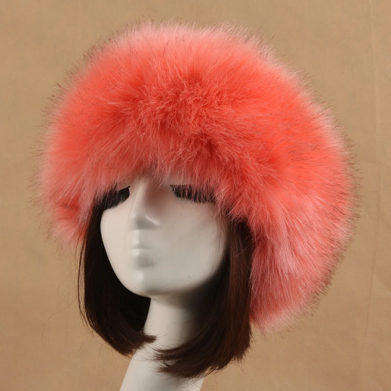 Winter Furry Hairband Faux Fur Women Girl Headband Hat Outdoor Earwarmer Ski winter hat fur hat