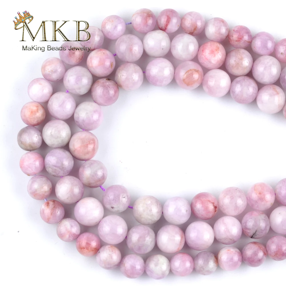 

Natural Stone Purple Spodumene Bead For Jewelry Making 6/8/10mm Round Loose Beads DIY Bracelet Necklace Jewellery Wholesale 15"