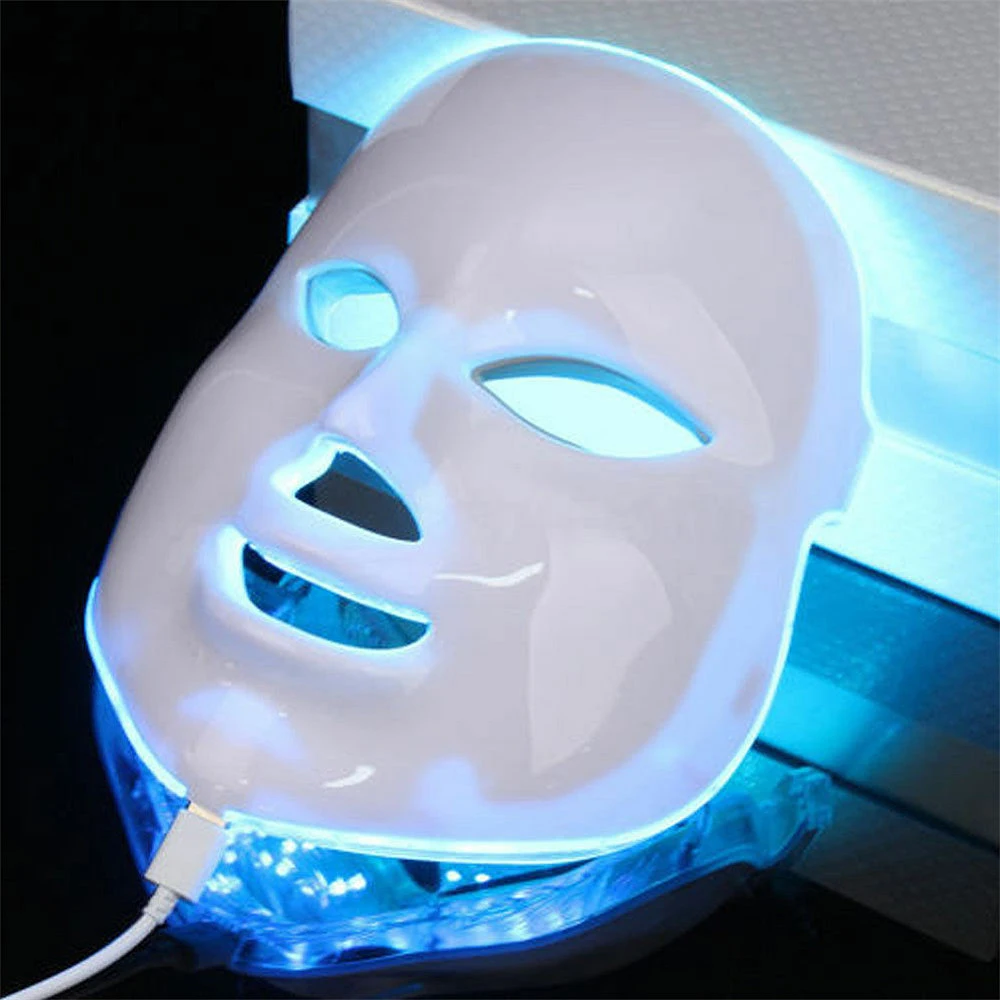 Маска светодиодсветодиодный Корейская для фотонной терапии лица светлая Led