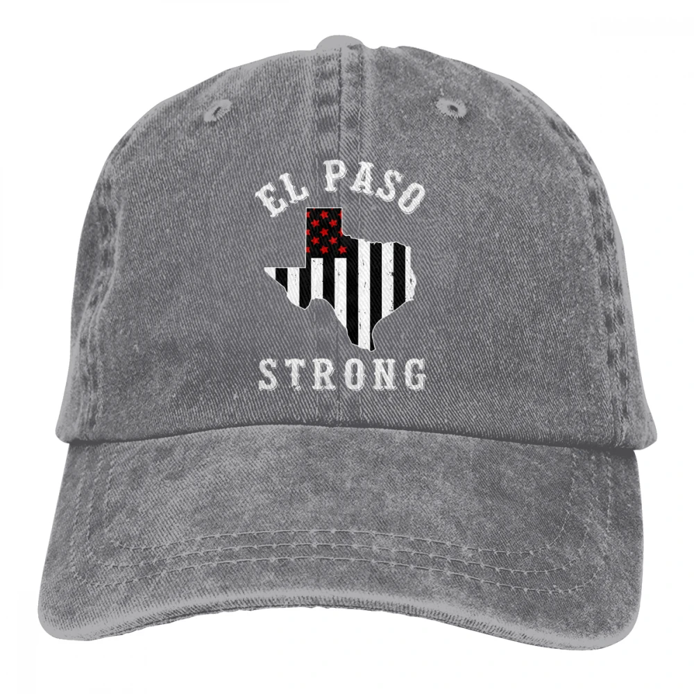 Карта Техаса EL Paso Strong Casquette темно-синие унисекс Мужские Женские джинсовые бейсболка с ремешком кепки Регулируемая шляпа для гольфа папа