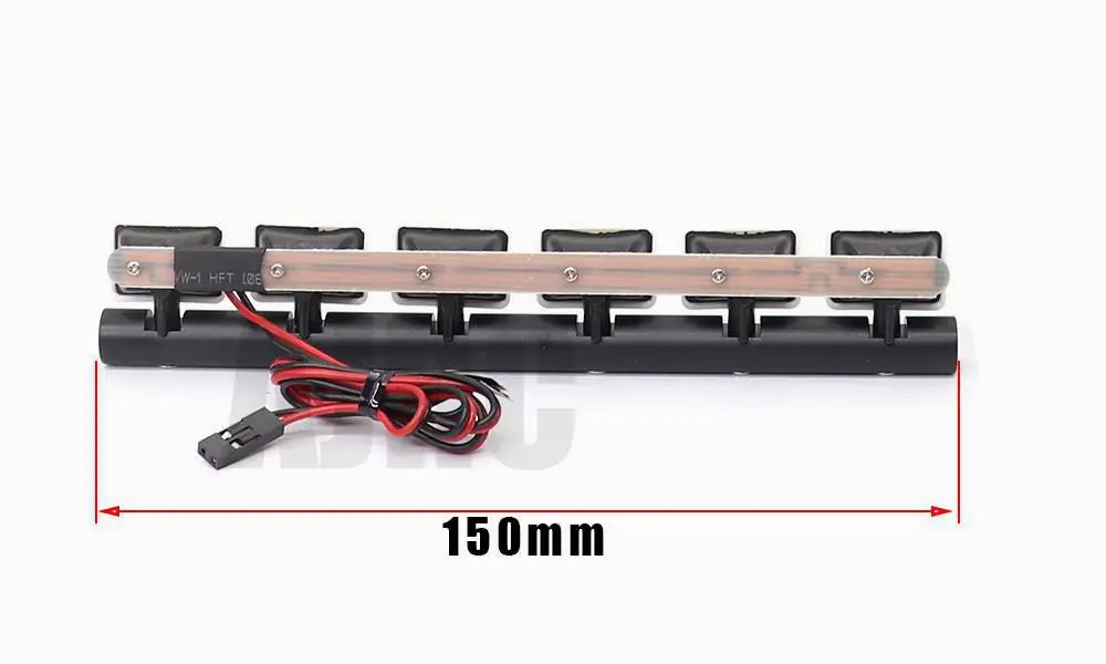 Fern gesteuerte Auto LED Licht leiste für trx4 trx6 axial scx10 ii 90046 d90 rgt rc4wd d110 rc Raupen wagen Karosserie Dach leuchte – Detail 1