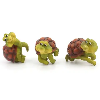 

3PCS Garden Flower Pot Decor Resin Tortoise Pot Crawl Decorative Tortoise Figurines Potting Ornaments For Office Garden Desk