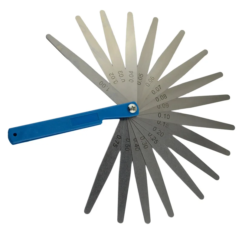 

New Arrival 0.02 to 1mm 17 Blade Thickness Gap Metric Filler Feeler Gauge Measure Tool