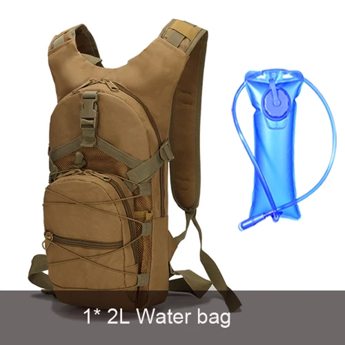bag and 2L Рюкзак для бега, тактический, военный, Сверхлегкий, походный, велосипедный рюкзак, для спорта на открытом воздухе, для велоспорта, альпинизма, 15л - Цвет: bag and 2L