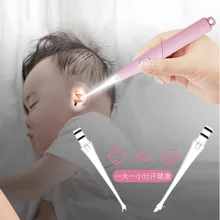 Очиститель для ушей осветительный инструмент для удаления воска с силиконовой мягкой ложкой светодиодный ушной крючок для детей и взрослых Инструменты для удаления ушей