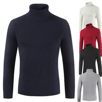 

New-coming Autumn Winter pull homme hiver Turtleneck Pullovers Sweater Primer shirt long sleeve sweater Male водолазка мужская