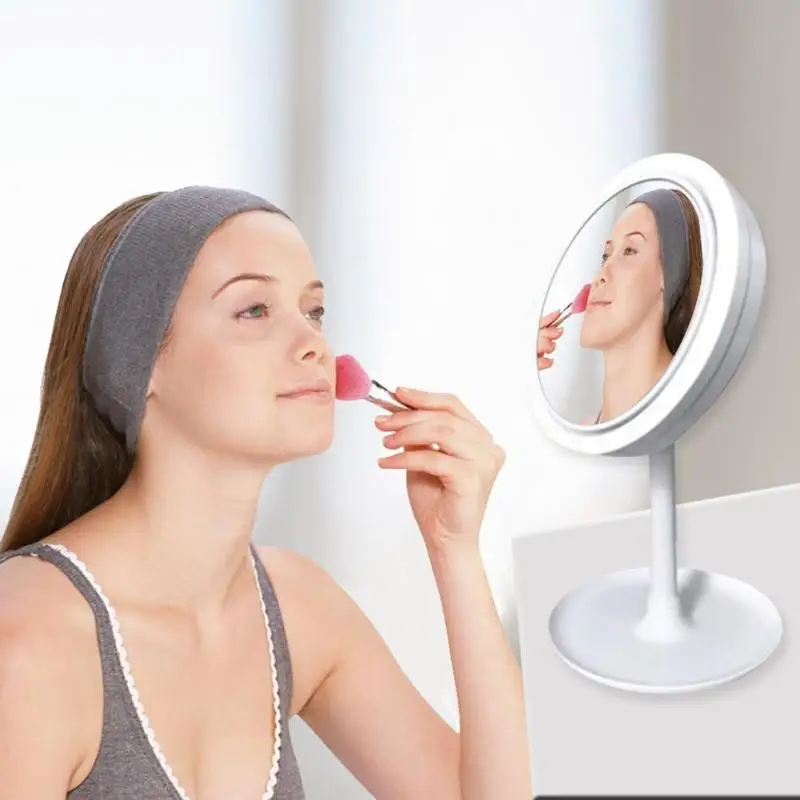 LED Makeup Mirrors 1PC 5x Makeup Mirror With Fan Makeup Mirror Three-in-one Lighted Mirrors with Fan Beauty Makeup Mirror