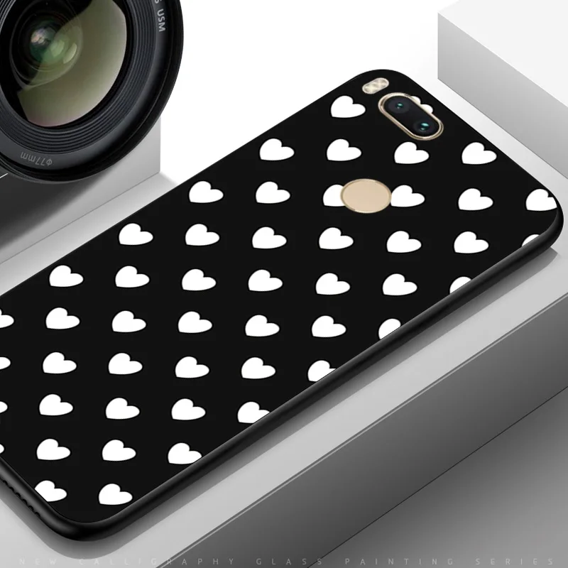 Чехол для телефона YOUVEI Interstellar для Xiaomi mi A1 mi A2 mi A3 черный чехол из ТПУ mi A2 A3 Lite Moon Line Coque для mi 5X mi 6X - Цвет: TPUBLK501