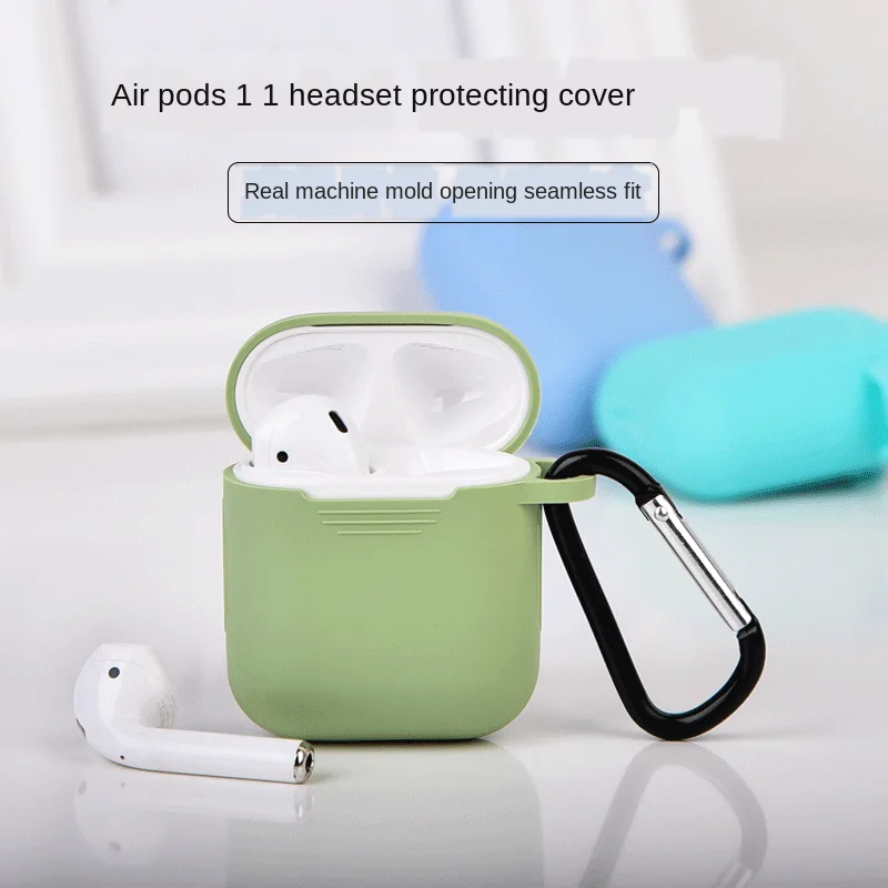 Мягкий силиконовый чехол для наушников и крючок AirPods защитный аксессуары Apple Airpods