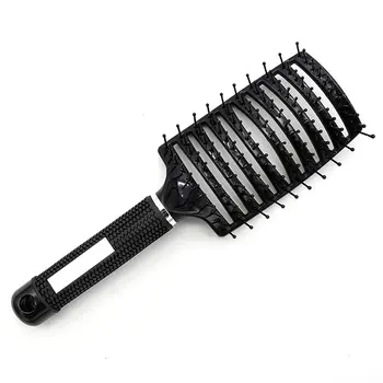 

Hairdressing nylon large curved comb curved plastic heat-resistant comb anti-static shape ribs and smooth hair comb