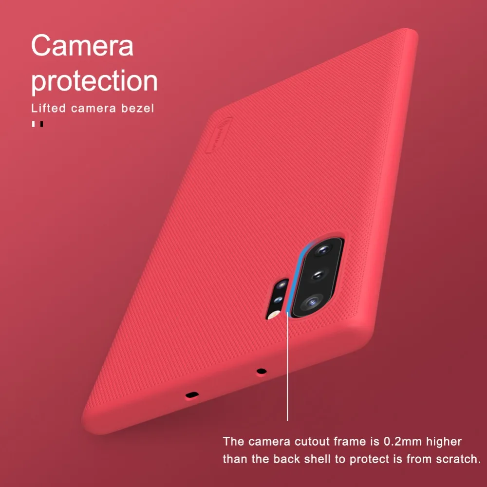 10 шт./лот NILLKIN Супер Матовый щит Матовый ПК Жесткий Чехол для samsung Galaxy Note 10 plus чехол