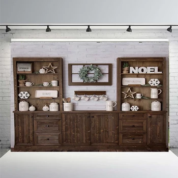

Christmas Backdrop Home Interior Christmas Closet Teacup Decoration Photography Backdrops Studio