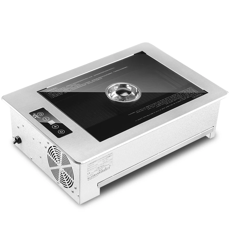 2000w Smokeless Grill Stainless Steel Embedded Touch Electric Grill