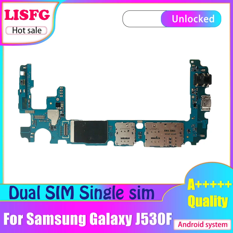 100% Original Unlocked for Galaxy J5 J530F Mainboard good working Samsung Motherboard Singel / Dual SIM | Мобильные телефоны и