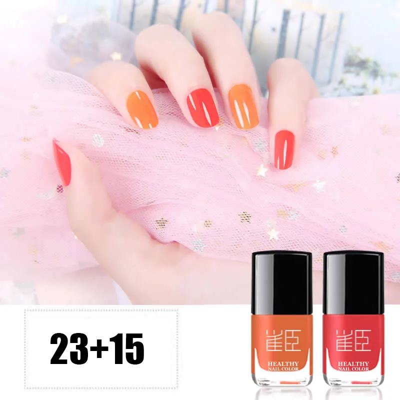 m23-m15 2 шт Peelable лак для ногтей нетоксичный экологичный безопасный быстрый сухой лак для ногтей на водной основе YUF99 - Цвет: m23-m15