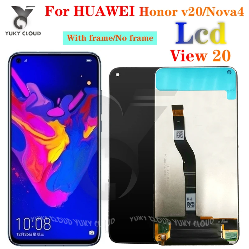 Оригинальный 6 4 &quotдисплей Замена для Huawei Honor View 20 LCD V20 дисплей сенсорный экран