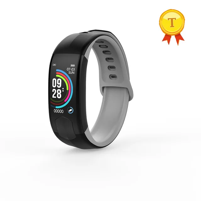 Черный ЭКГ часы Смарт-браслет ip67 кровяное давление smartwatch для мужчин 1,08 дюймов водонепроницаемый смарт-браслет для спорта трекер сна pk N88 p3 br4 ЭКГ часы водонепроницаемый IP67 кровяное давление умный Браслет 1,14 д - Цвет: Черный