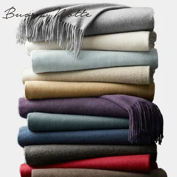 

Wool Winter Scarf Women Scarves Adult Solid Luxury Autumn Fashion Designer Scarf Poncho Scarfs for Ladies Unisex Wrap