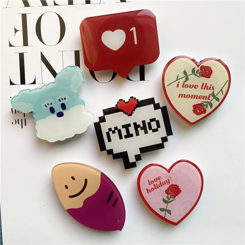 Luxury universal cute dog cartoon epoxy resin phone holder for iPhoneX Xiaomi mobile phone accessories phone grip