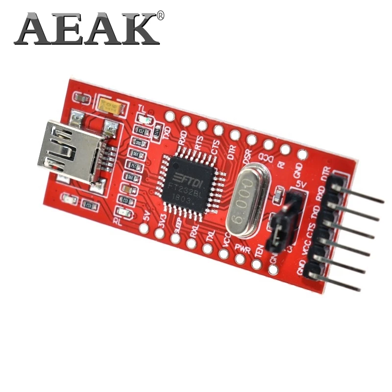 AEAK FT232 FT232BL FT232RL USB 2,0 до ttl уровень загрузки кабель для последовательной платы адаптер Модуль 5 в 3,3 В отладчик