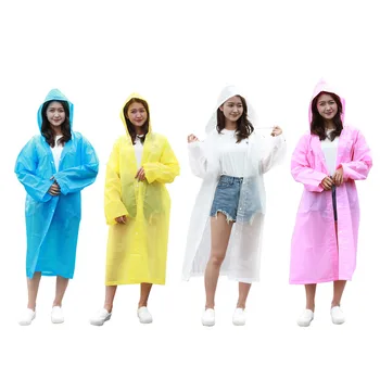 

Poncho Travel Hiking Camping Rainwear Outdoor Hiking Camping Poncho EVA Transparent Raincoat Adult Hoodies Rainwear