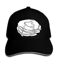 Мужская бейсбольная Кепка для завтрака, блинов, раскрашивания книг, раскрашивания страниц, жареная блинная мультяшная черно-белая бейсболка