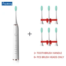 

Boyakang Ultrasonic Electric Toothbrush 5 Modes IPX7 Waterproof Intelligent Reminder Dupont Bristles USB Charger Adult BYK35