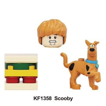 

New Scooby Cartoon Movies Series Figures Toys Batman Superman Iron man MK85 Robin Godspeed for Children christmas gift KF1358