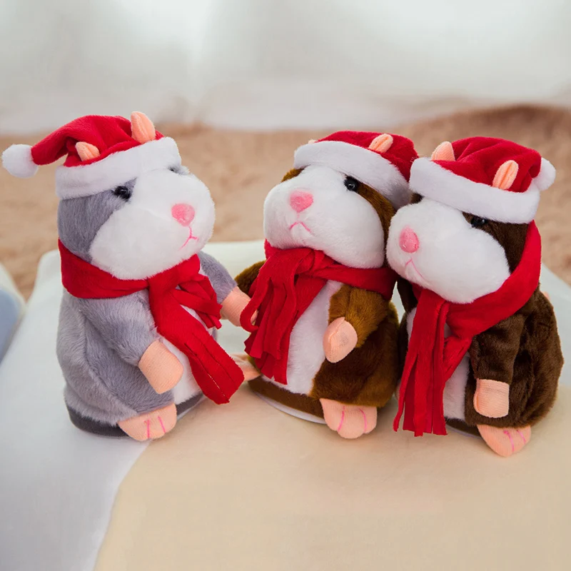 

Talking Pet Hamster Electronic Plush Toy Cute Sound Record Educational for Kids LB88