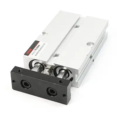 

20mm x 40mm Dual Action 10mm Dia Double Piston Rod Guide Pneumatic Cylinder