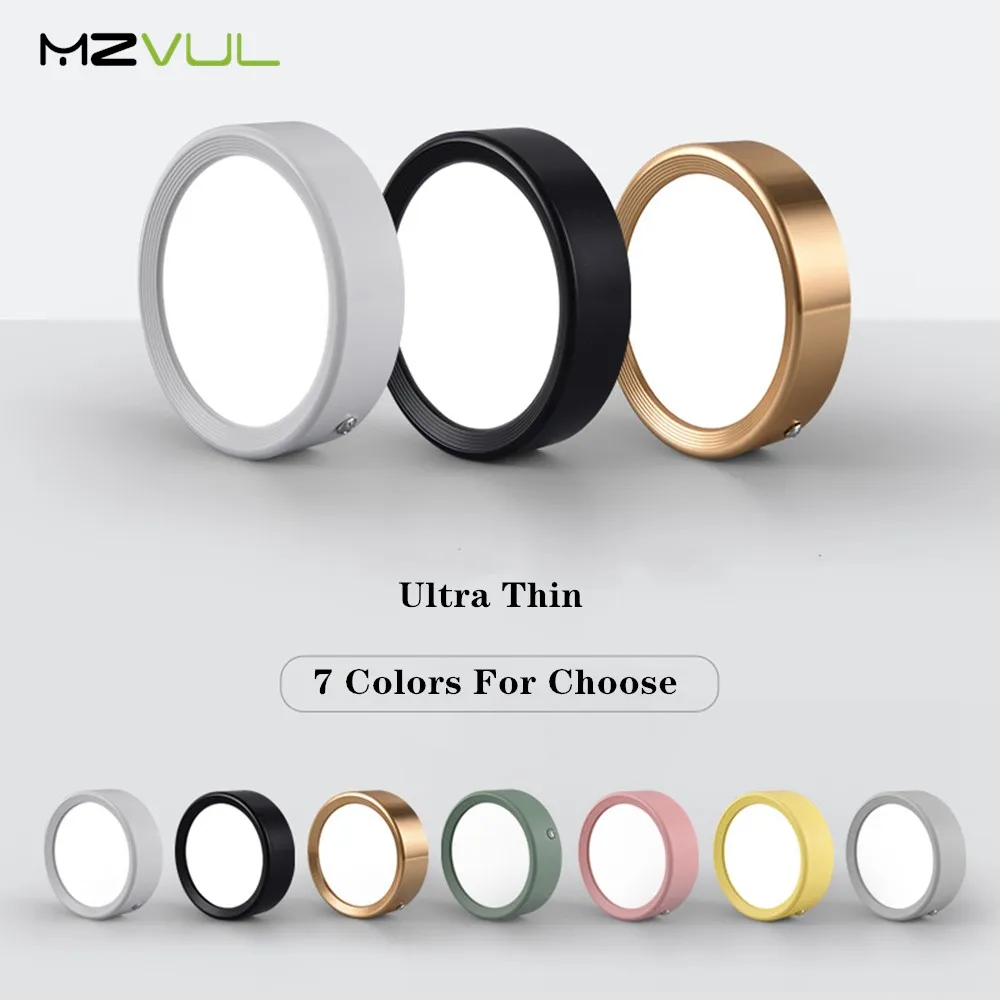 Colorful Surface Mounted Led Downlight 220V Led Spot Lights 5W 7W 9W Round Downlights Down Lights Lighting Fixture for Home